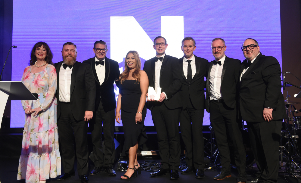 Rowlinson team members and guests at the Northern Housing Awards ceremony 2023
